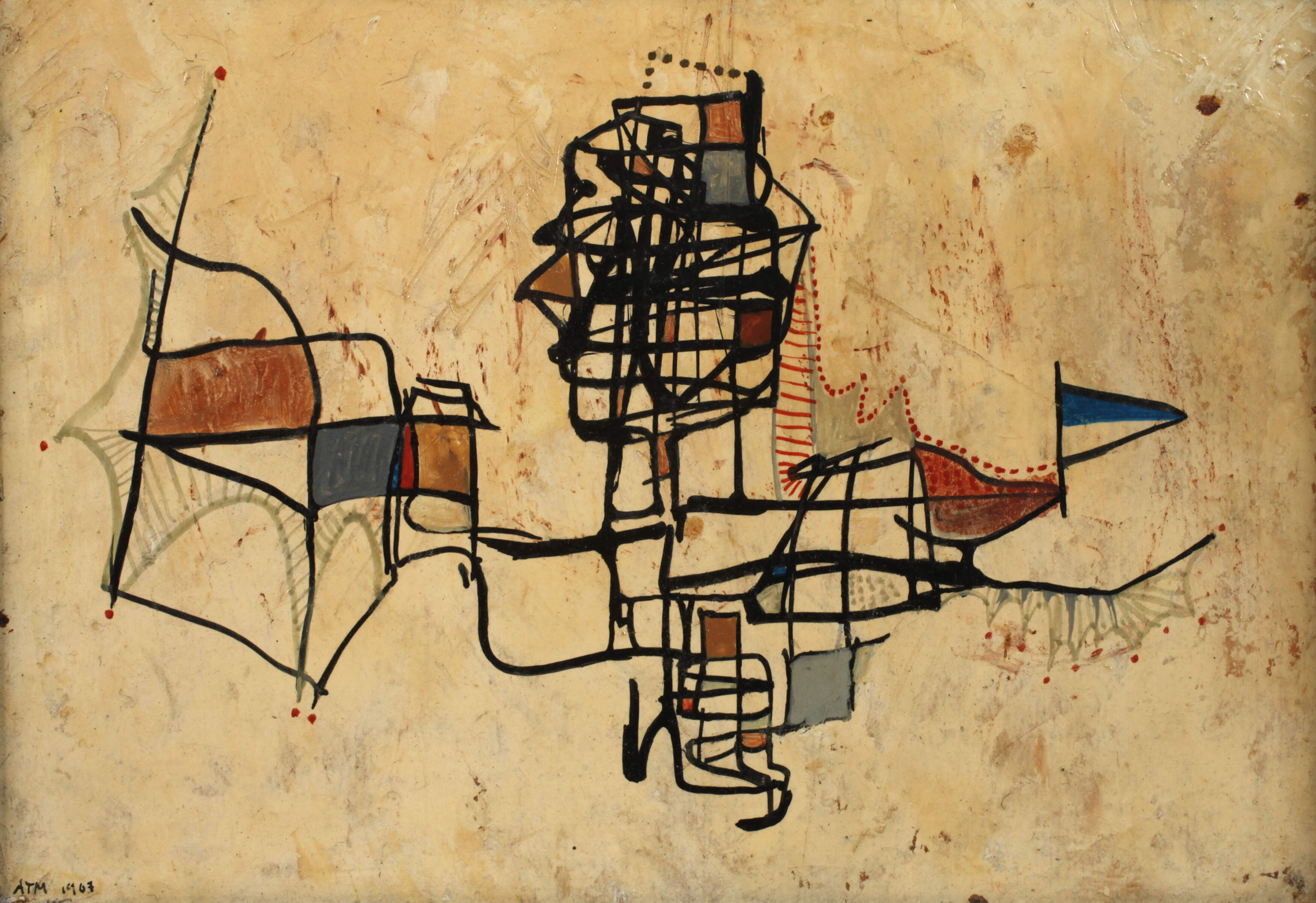 Alfred Traugott Mörstedt, Abstrakte Komposition