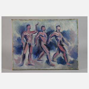 Tanzende Männerakte