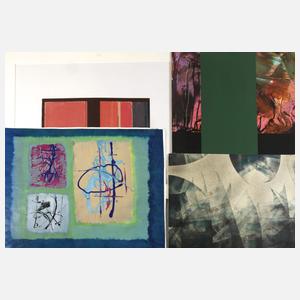 Konvolut abstrakte Gemälde