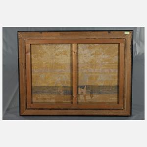 Eichenleiste mit Stoffbild