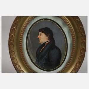 Paar Miniaturen Biedermeier