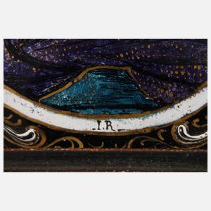 Vier Emaillebildplatten