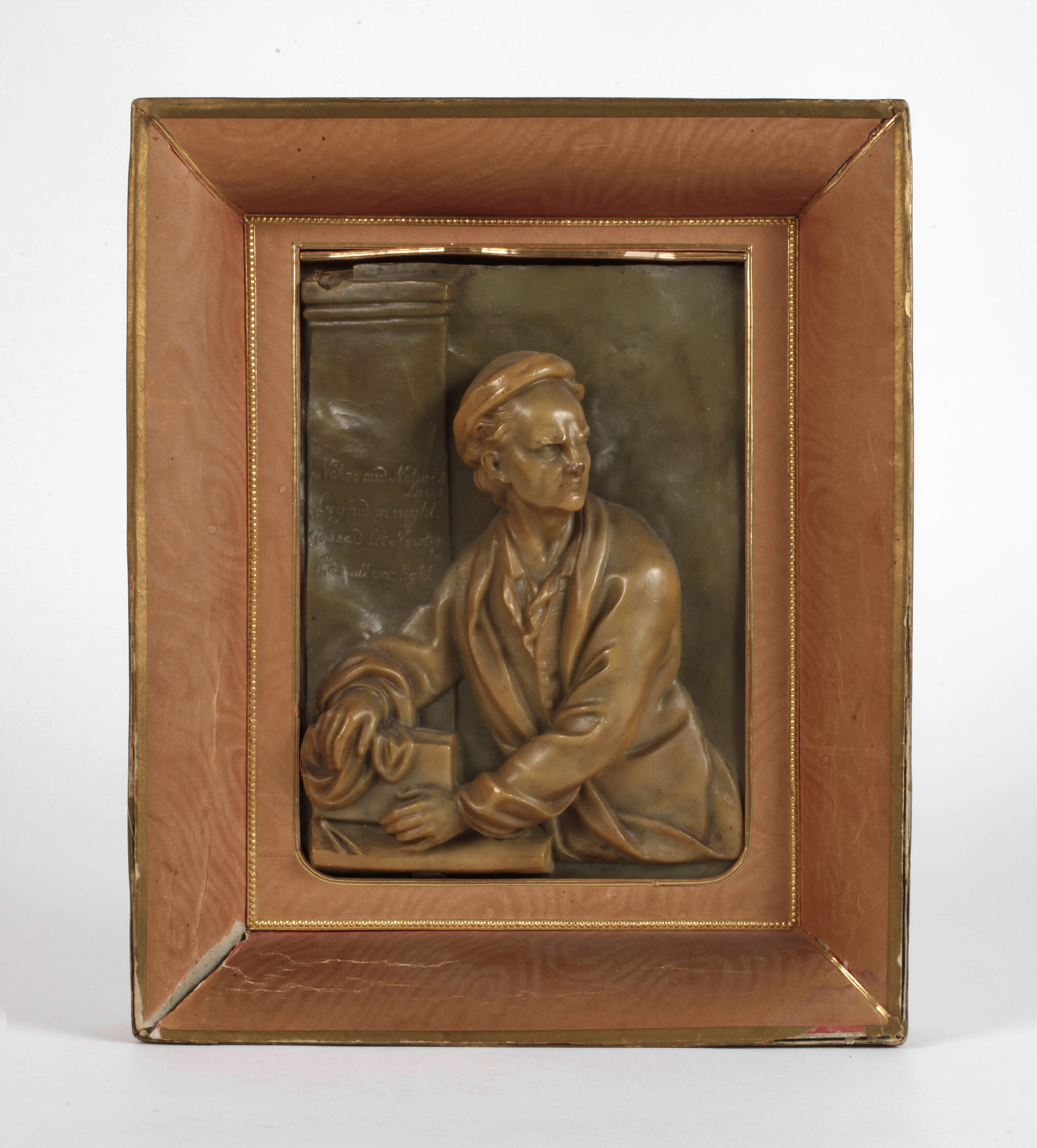 Wachsbild Isaac Newton