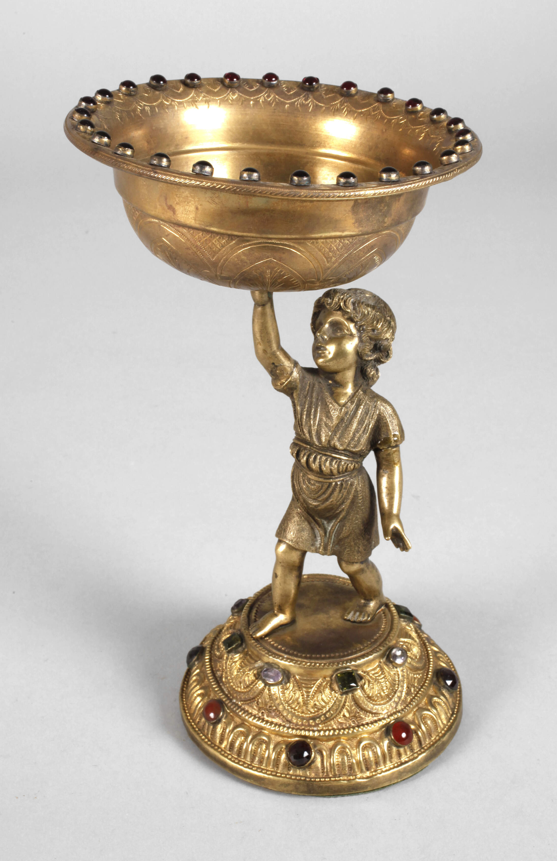 Figürliche Anbietschale Historismus