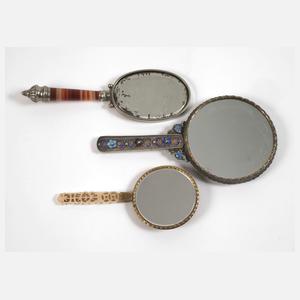 Drei kleine Handspiegel