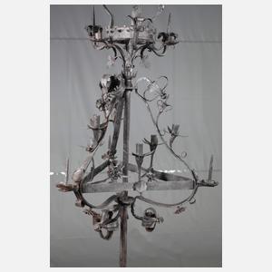 Großer Standkandelaber Schmiedeeisen