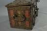 Seltene bemalte Eisentruhe