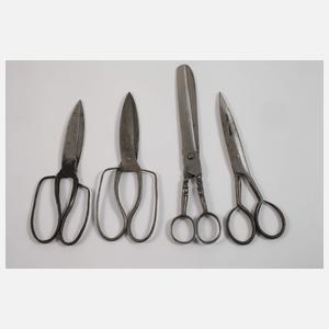Konvolut historische Scheren
