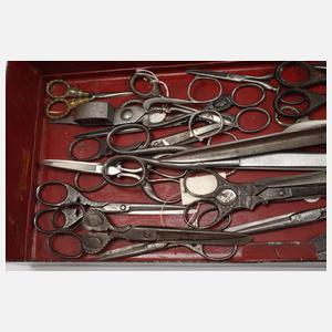 Konvolut historische Scheren