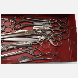 Konvolut historische Scheren