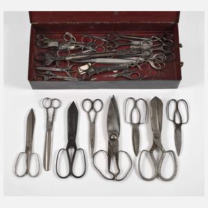 Konvolut historische Scheren