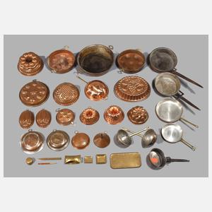 Großes Konvolut Küchenkupfer