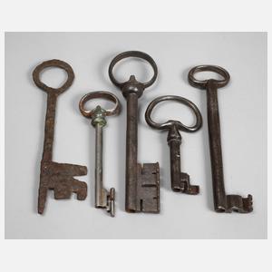 Sammlung große Schlüssel