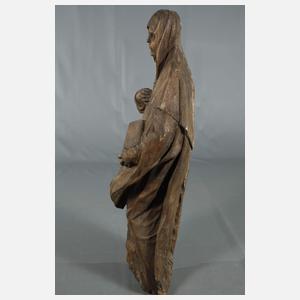 Geschnitzte Heiligenplastik