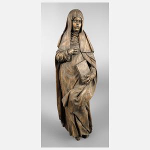 Geschnitzte Heiligenplastik