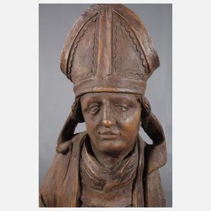 Geschnitzte Heiligenplastik