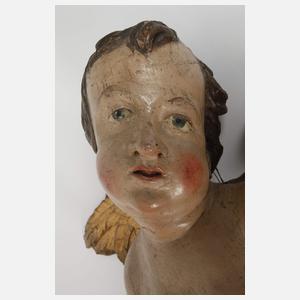 Paar barocke Schwebeengel