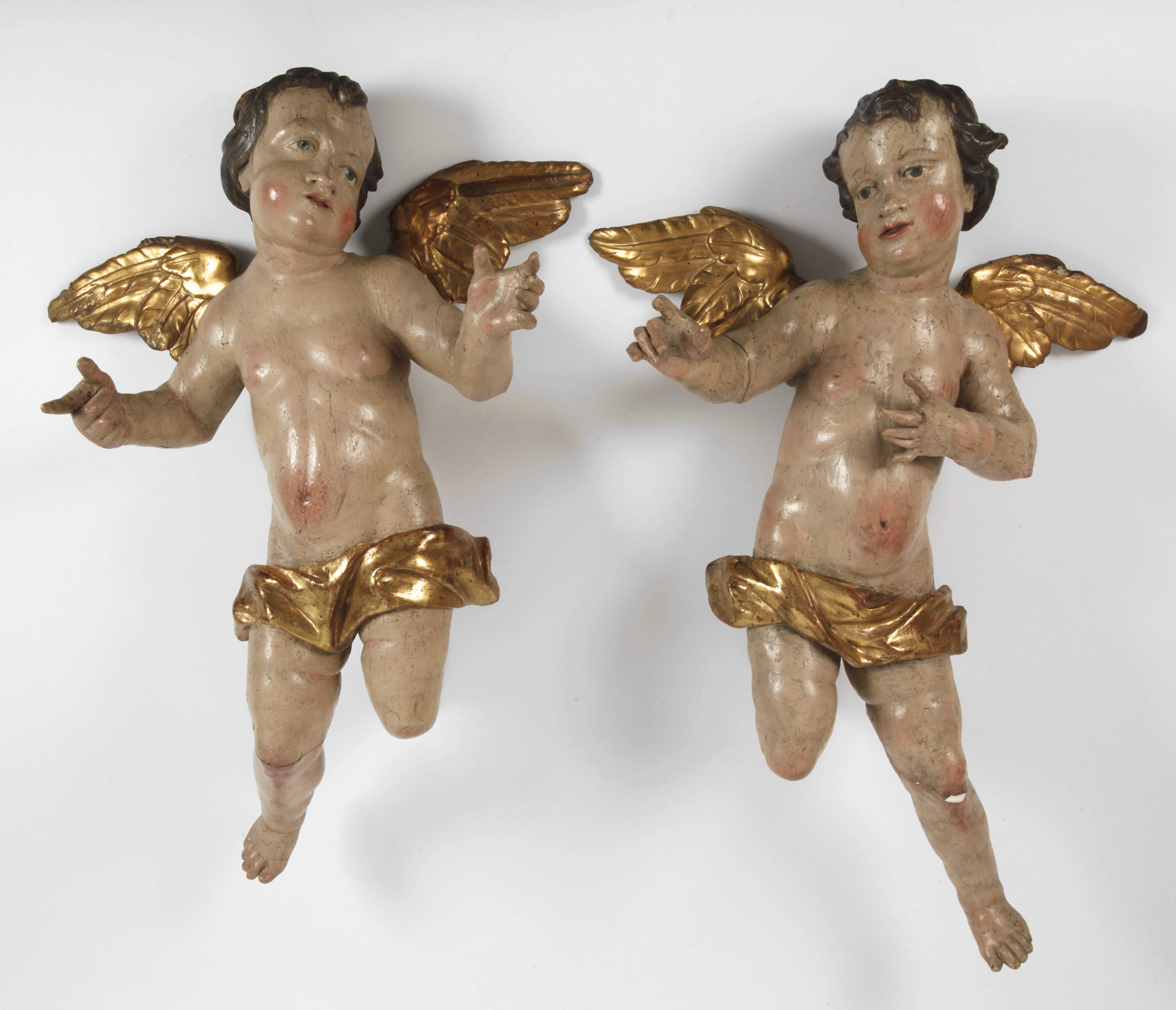 Paar barocke Schwebeengel