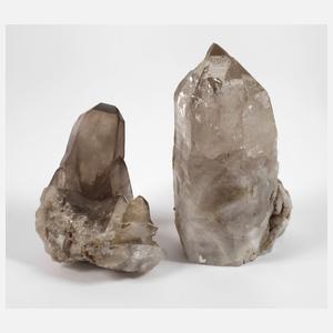 Zwei alpine Quarzstufen