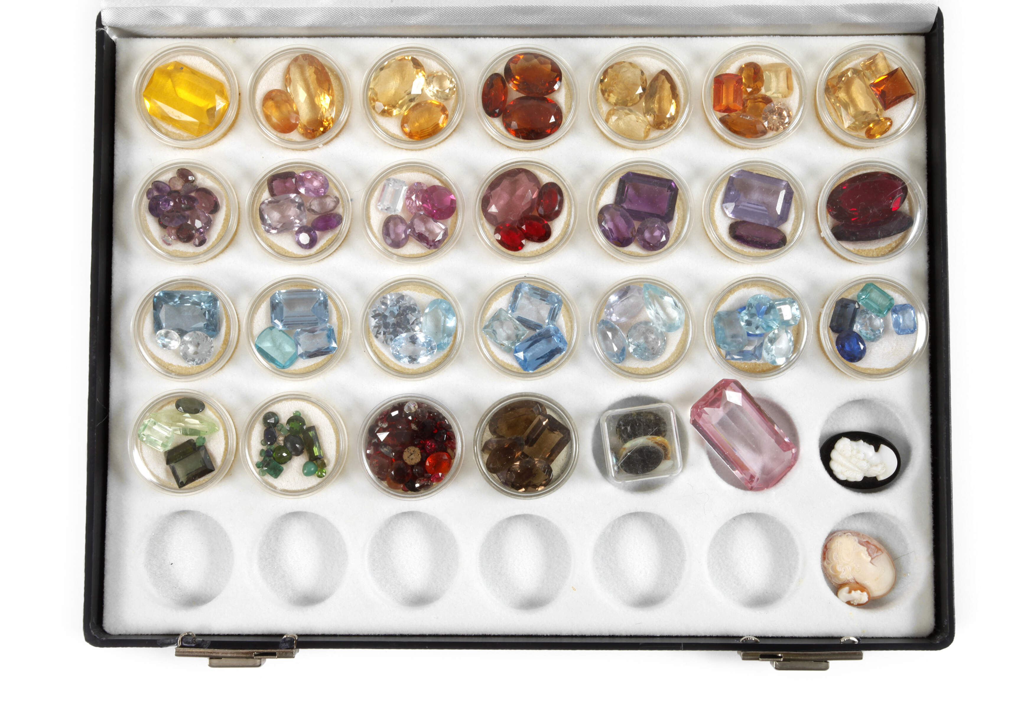 Konvolut facettierte Edelsteine
