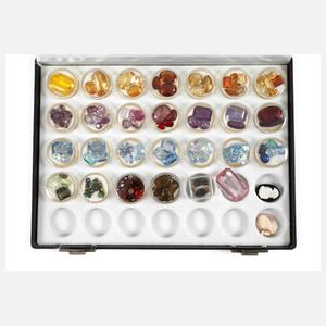 Konvolut facettierte Edelsteine