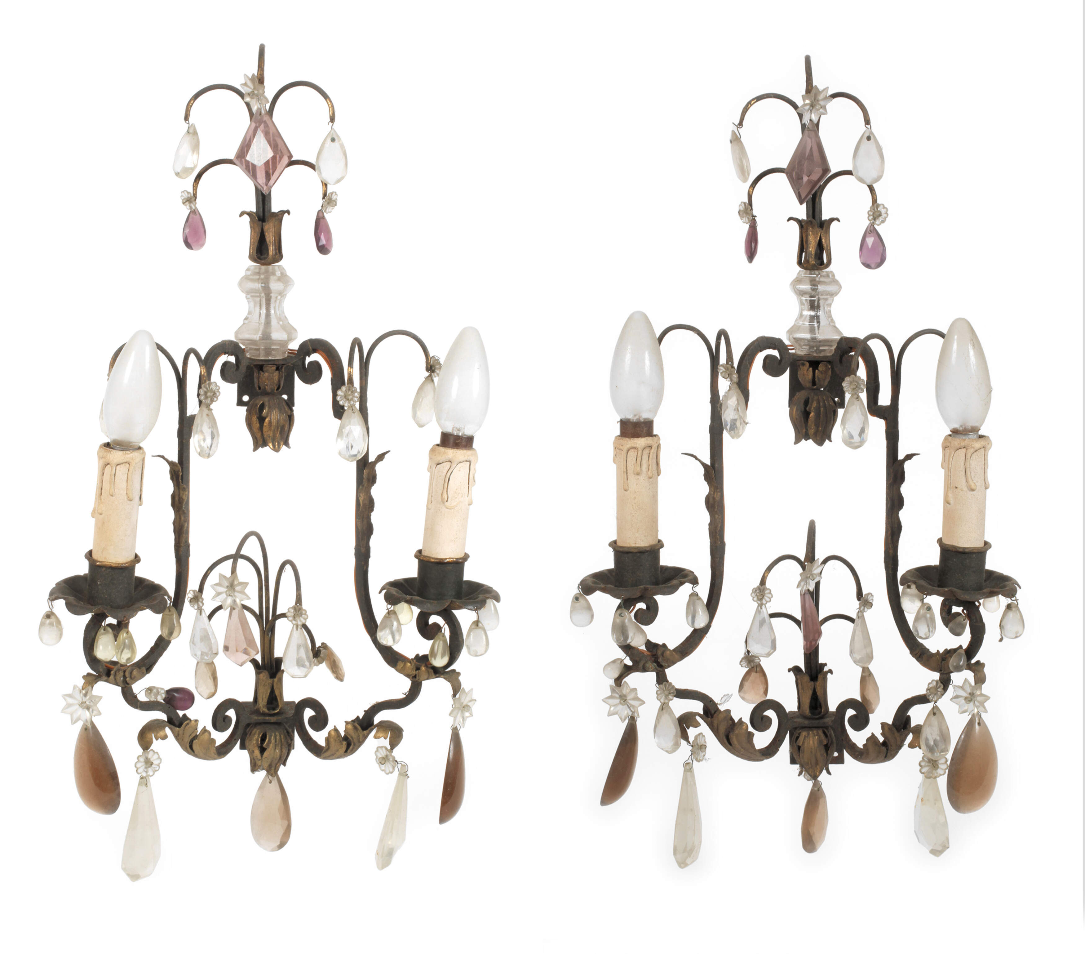 Paar Wandlampen Venetien