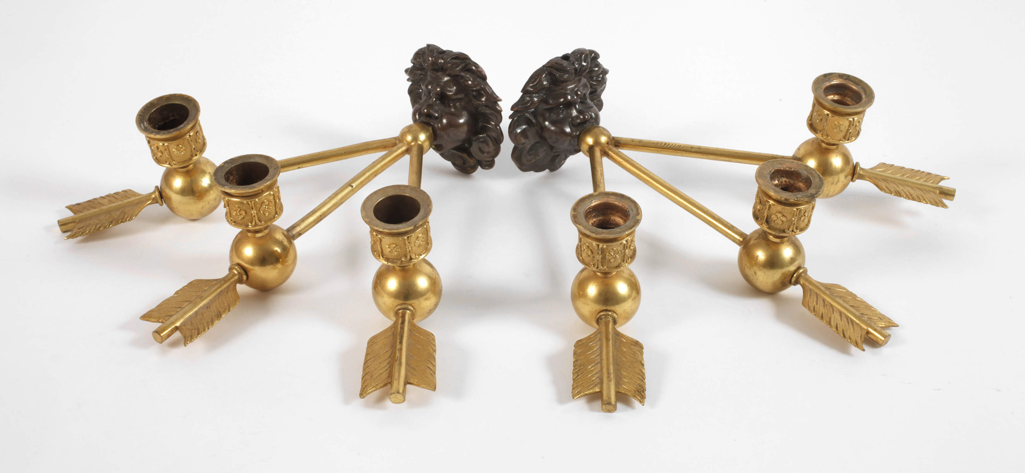 Paar Wandleuchter Empire