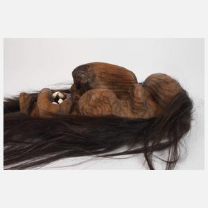 Zwei Walliser Masken