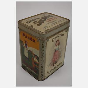 Vier Werbedosen Suchard