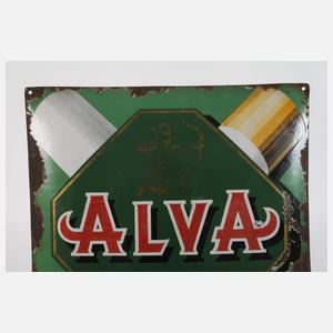 Emailleschild Alva