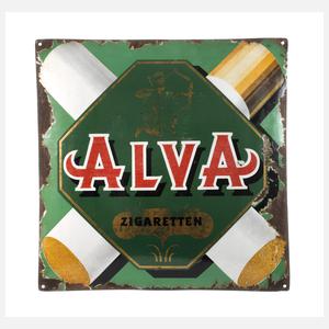 Emailleschild Alva