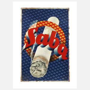 Werbeschild Saba