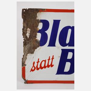 Emailleschild Blauband