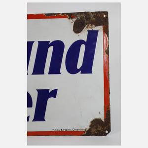 Emailleschild Blauband