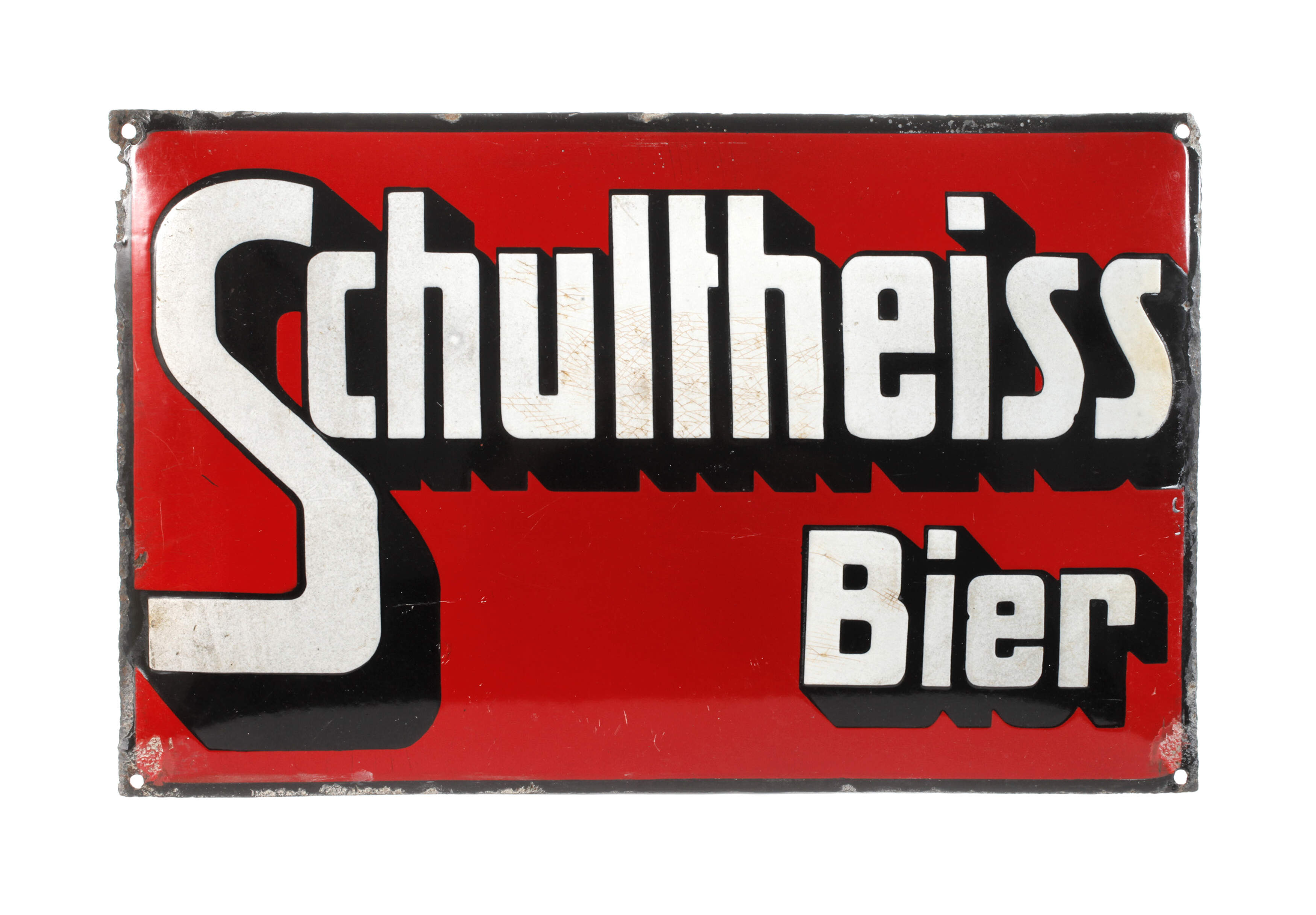 Emailleschild Schultheiss
