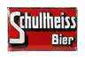 Emailleschild Schultheiss