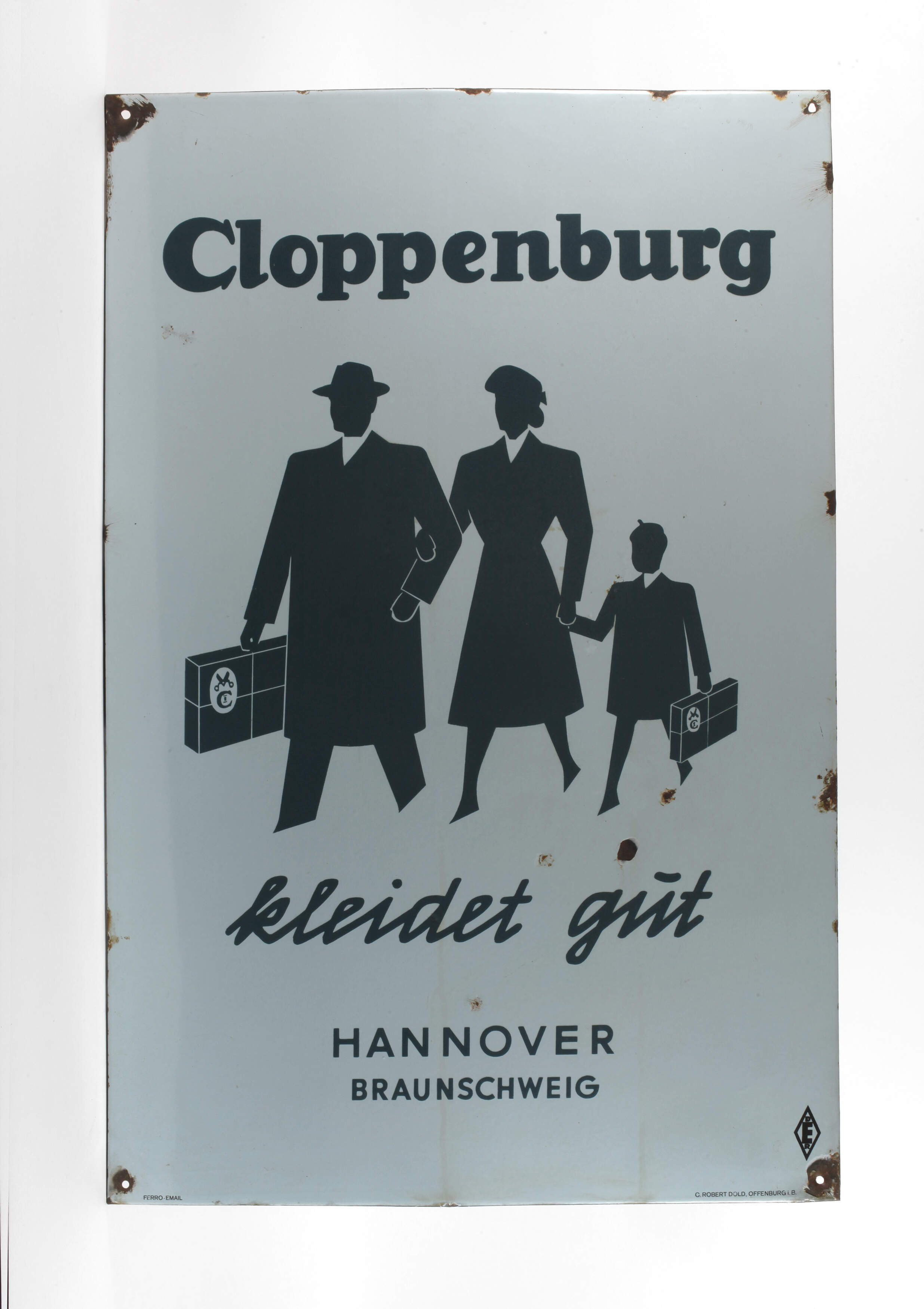 Emailleschild Cloppenburg