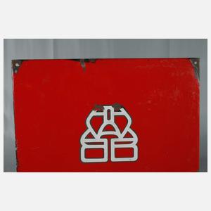 Emailleschild Löwenbrauerei