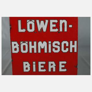 Emailleschild Löwenbrauerei