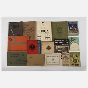 Konvolut Werbekataloge