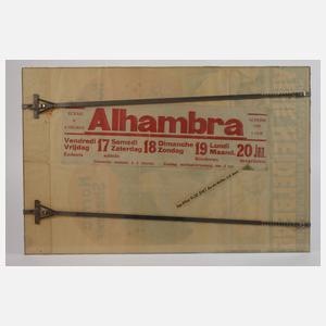 Vier historische Filmplakate