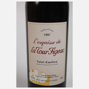 Sechs Flaschen Rotwein