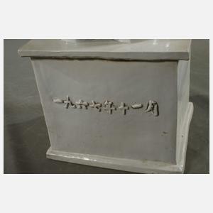 Riesige Blanc-de-Chine-Figur Mao Zedong (1893-1976) 毛泽东