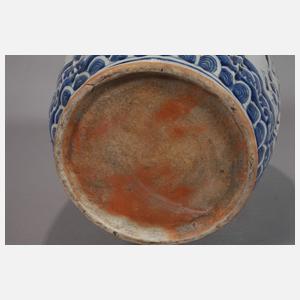 Paar große Fischvasen