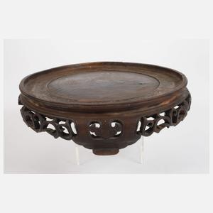 Deckelvase Famille rose