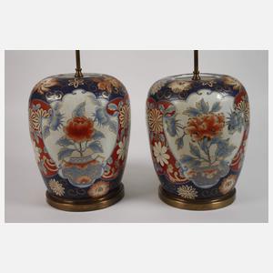 Paar Salonlampen Imari