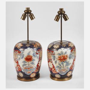 Paar Salonlampen Imari