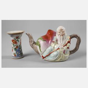 Zwei Miniatur-Porzellane