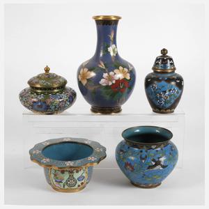 Konvolut Cloisonnéarbeiten