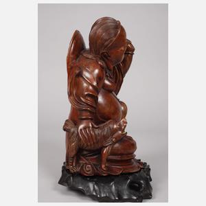 Arhat mit Fledermaus und Löwe